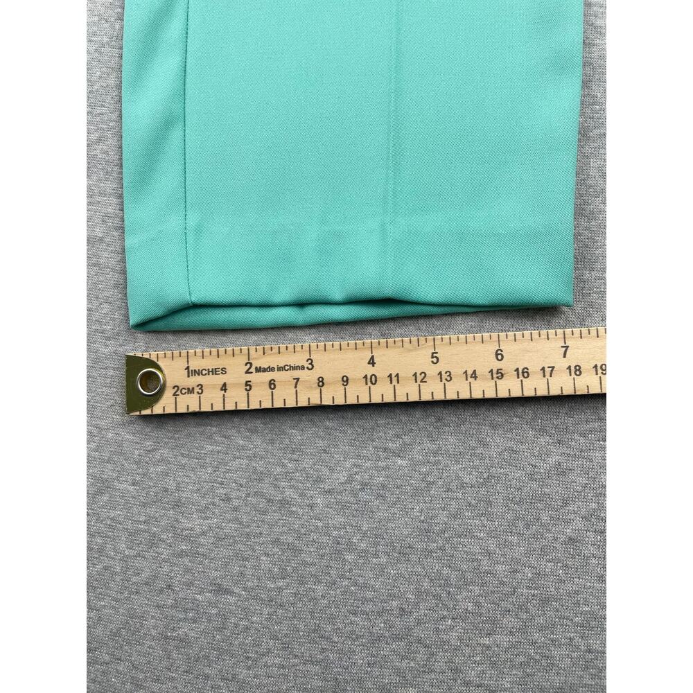 REISS Ember High-Rise Slim Straight Leg Trouser Pants Womens 14 Teal Blue Green - Picture 10 of 14